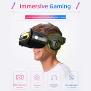 VRPARK J60 Virtual Reality Headset VR Glasses Built-In Headphones For Immersive Experience(Black)