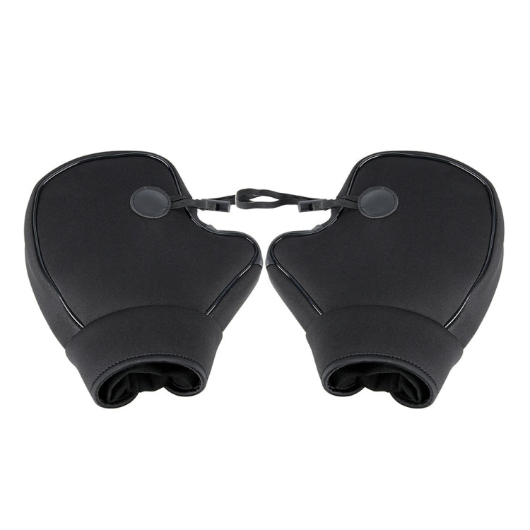 Motorcycle Riding Velvet Warm Grip Gloves(Black)