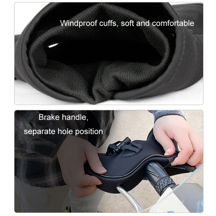 Motorcycle Riding Velvet Warm Grip Gloves(Black)