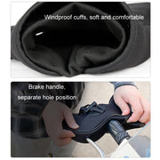Motorcycle Riding Velvet Warm Grip Gloves(Black)