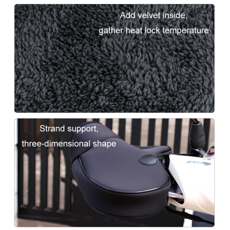 Motorcycle Riding Velvet Warm Grip Gloves(Black)