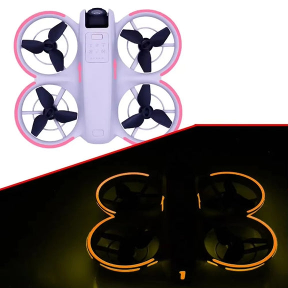 For DJI Neo Luminous Stickers Night Glow Cool Film(Pink)