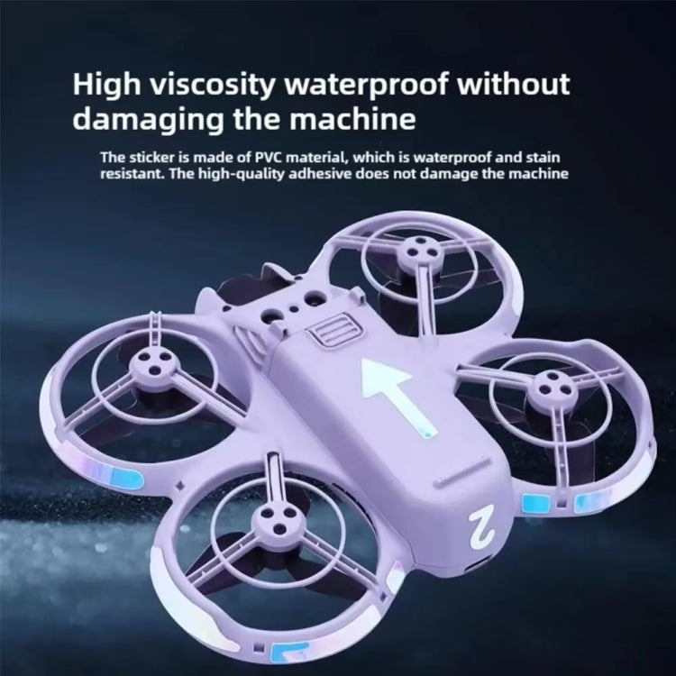 For DJI Neo Luminous Stickers Night Glow Cool Film(Sky Blue)