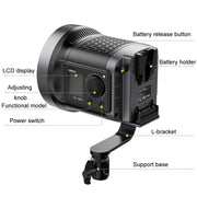 120W Photography Complementary Light Indoor Shooting Video Light, Style: VL-120Bi COB