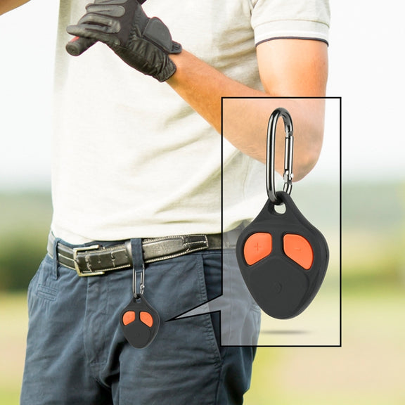 For Bushnell Wingman View Golf GPS Speaker Remote Control Silicone Protective Case With Hook(Black)