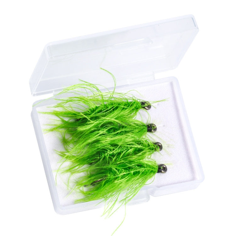 4pcs /Box Hooks Imitation Aquatic Grass Fishing Hooks Grass Hooks(2#)