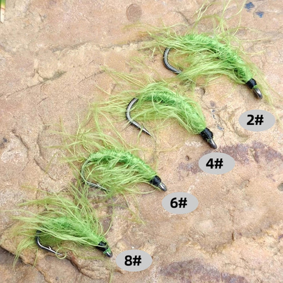 3pcs /Set Cordset Imitation Aquatic Grass Fishing Hooks Grass Hooks(6#)