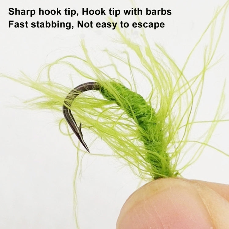 3pcs /Set Cordset Imitation Aquatic Grass Fishing Hooks Grass Hooks(6#)