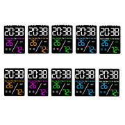 Multifunctional Temperature / Humidity Display Electronic Alarm Clock, Color: Green Black