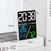 Multifunctional Temperature / Humidity Display Electronic Alarm Clock, Color: Blue Black