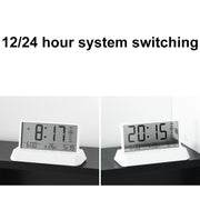 Multifunctional Temperature / Date Display Electronic Alarm Clock(White Opaque)