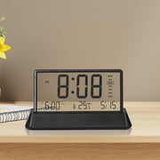 Multifunctional Temperature / Date Display Electronic Alarm Clock(White Opaque)
