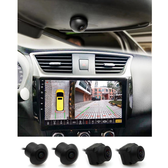 3D AHD1080P Switch 720P 360 Degree Panoramic Camera Imaging System Vehicle Camera(Cross-border Version)