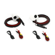 Punch-Free Car Imaging Side View Blind Spot Car Universal Night Vision Camera, Specifications: AHD1080P White