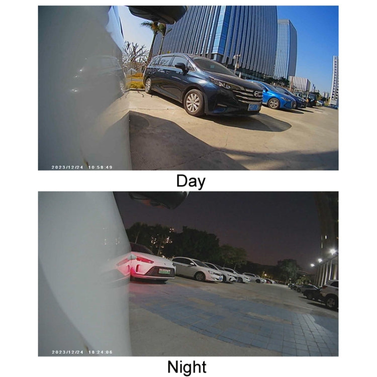 Punch-Free Car Imaging Side View Blind Spot Car Universal Night Vision Camera, Specifications: AHD1080P Black
