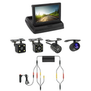 4.3 Inch Display Night Vision Water-resistant Reversing Camera +7 Meter Extension Cable, Color: Detachable Screen + External 4 Light Camera