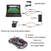 4.3 Inch Display Night Vision Water-resistant Reversing Camera +7 Meter Extension Cable, Color: Detachable Screen + External 4 Light Camera