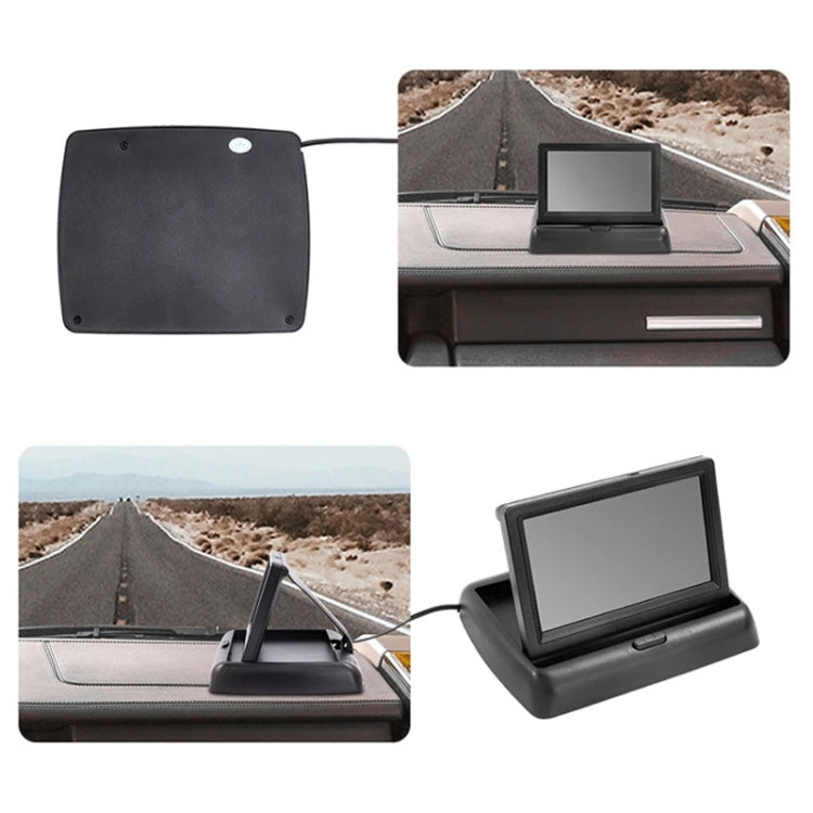 4.3 Inch Display Night Vision Water-resistant Reversing Camera +7 Meter Extension Cable, Color: Detachable Screen + External 4 Light Camera