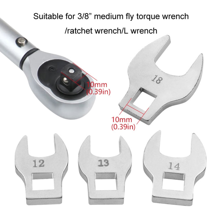 8pcs /Set 3/8 inch Replaceable Activity Bullwheel Wrenches With Ratchet L-Shape Bullwheel Spanner Using