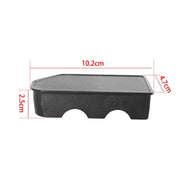 1pair Rear Tailgate Hole Plug Cover Modification Accessories For Chevrolet Silverado 2019-2021(Black)