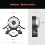 Bicycle Locator Anti-Theft Bell Cycling Equipment(Black)