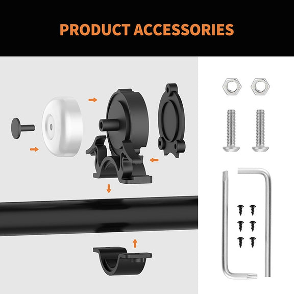 Bicycle Locator Anti-Theft Bell Cycling Equipment(Black)
