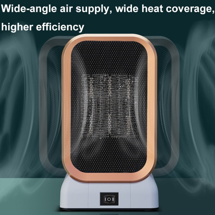 1000W High-power Household Heater Small Desktop Ceramic PTC Heating Heater, Spec: EU Plug(White)