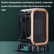 1000W High-power Household Heater Small Desktop Ceramic PTC Heating Heater, Spec: EU Plug(White)