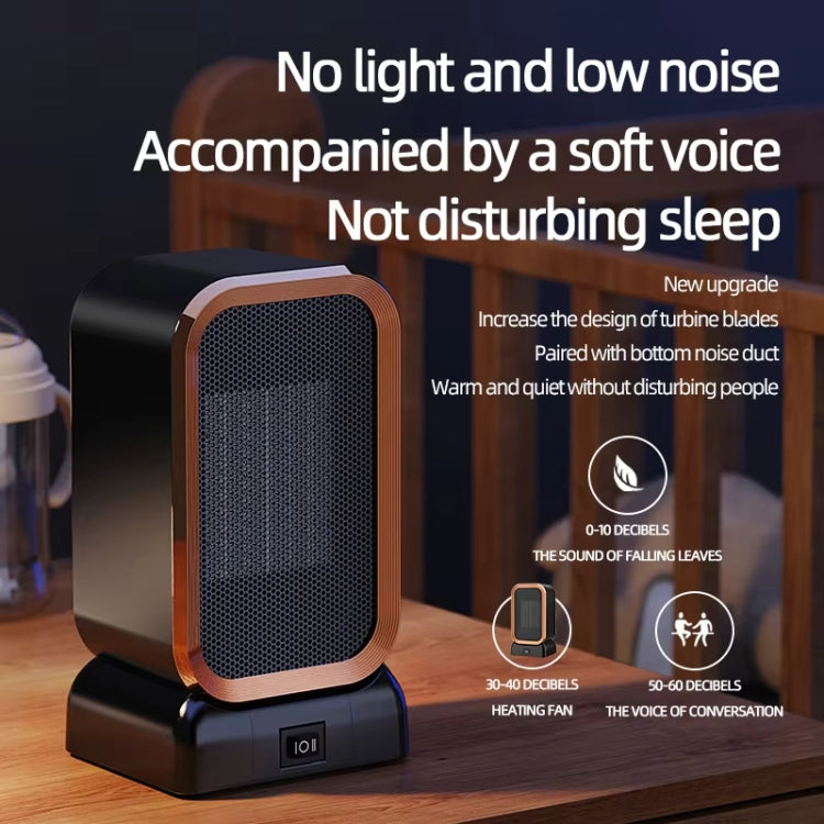 1000W High-power Household Heater Small Desktop Ceramic PTC Heating Heater, Spec: US Plug(White)