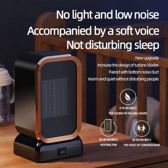 1000W High-power Household Heater Small Desktop Ceramic PTC Heating Heater, Spec: US Plug(White)