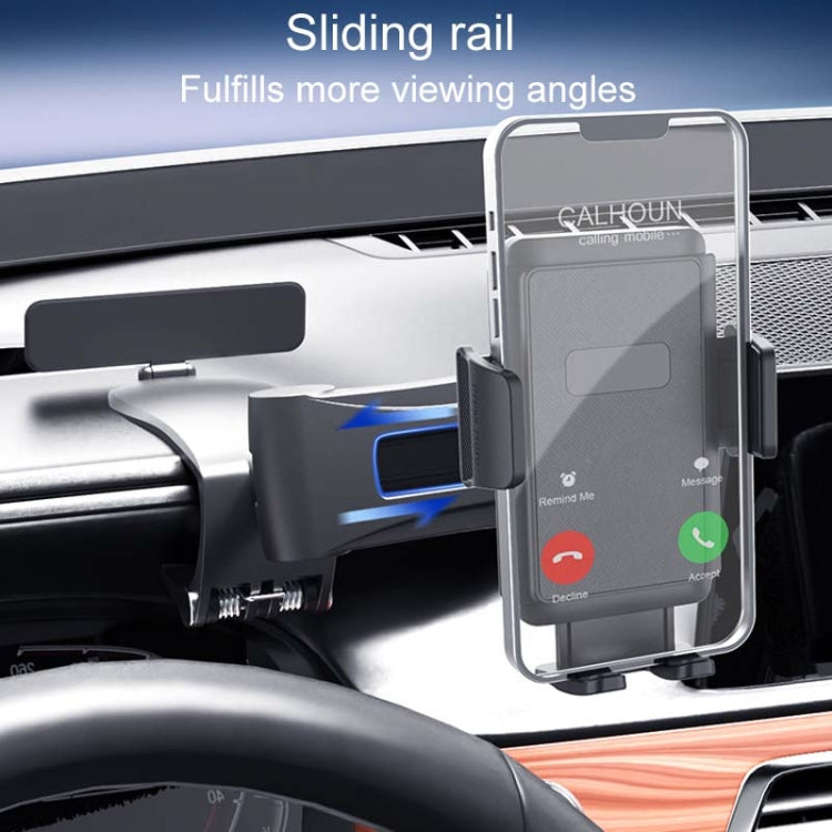 Car Dashboard Multifunctional Rotating And Folding Cell Phone Navigation Holder(Black)