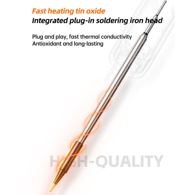 USB Digital Display Charging Soldering Iron Set 5-speed Temperature Adjustable Standard Edition Gray
