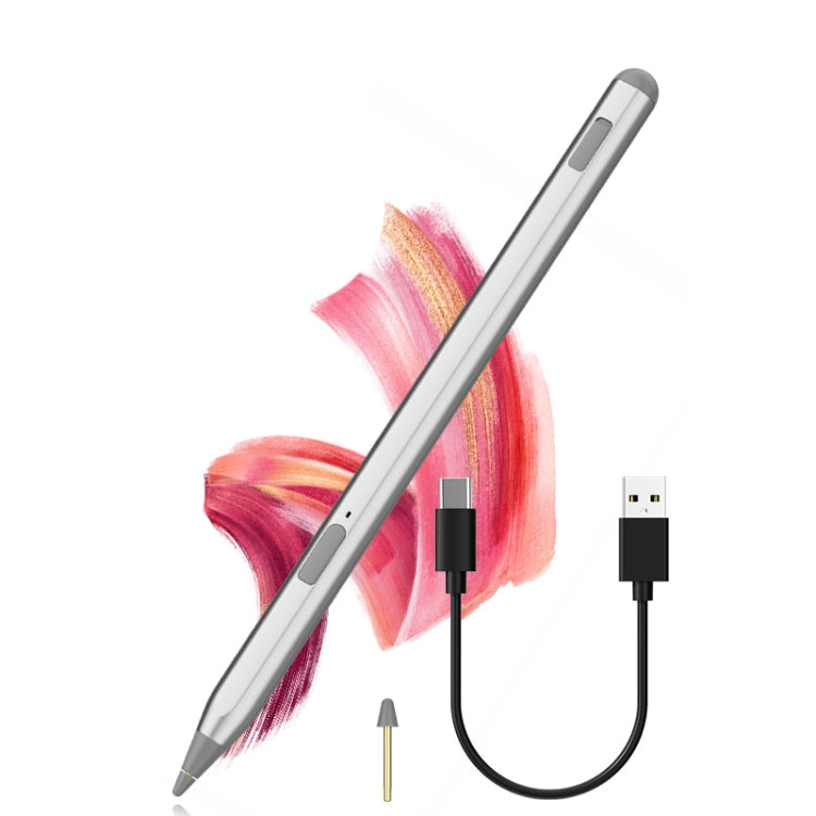 Tablet Stylus Pen USI2.0 Protocol Pen Stylus Anti False Touch(Silver)