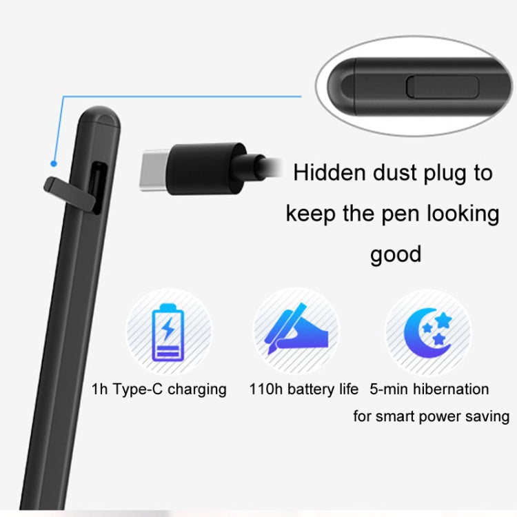 Tablet Stylus Pen USI2.0 Protocol Pen Stylus Anti False Touch(Gray)