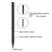 UX95 For Amazon Tablet/Chromebook Stylus 4096 Pressure Sensitive Stylus USI Protocol Pen(Silver)