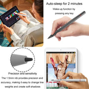 UX95 For Amazon Tablet/Chromebook Stylus 4096 Pressure Sensitive Stylus USI Protocol Pen(Silver)