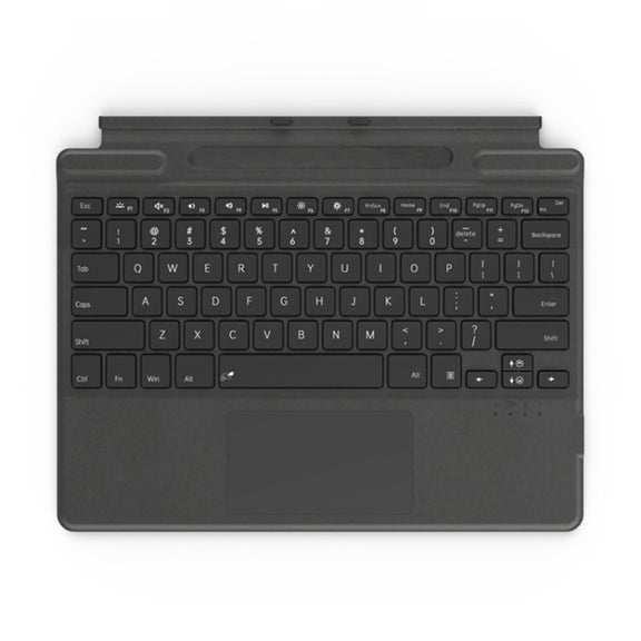For Microsoft Surface Pro 8 / 9 / 10 / X Bluetooth Keyboard Magnetic Tablet Wireless Touch Backlit Keyboard With Pen Slot(Black)