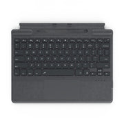 For Microsoft Surface Pro 8 / 9 / X Bluetooth Keyboard Magnetic Tablet Wireless Touch Backlit Keyboard With Pen Slot(Gray)