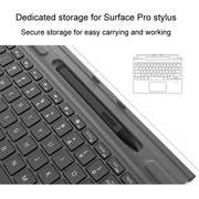 For Microsoft Surface Pro 8 / 9 / 10 / X Bluetooth Keyboard Magnetic Tablet Wireless Touch Backlit Keyboard With Pen Slot(Black)