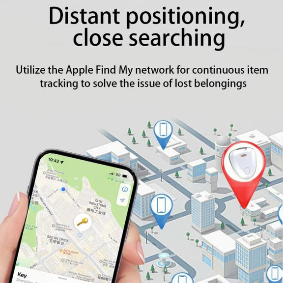 Smart Tracker Tag Anti-Lost Key Finder Works With Find My App(Silver)