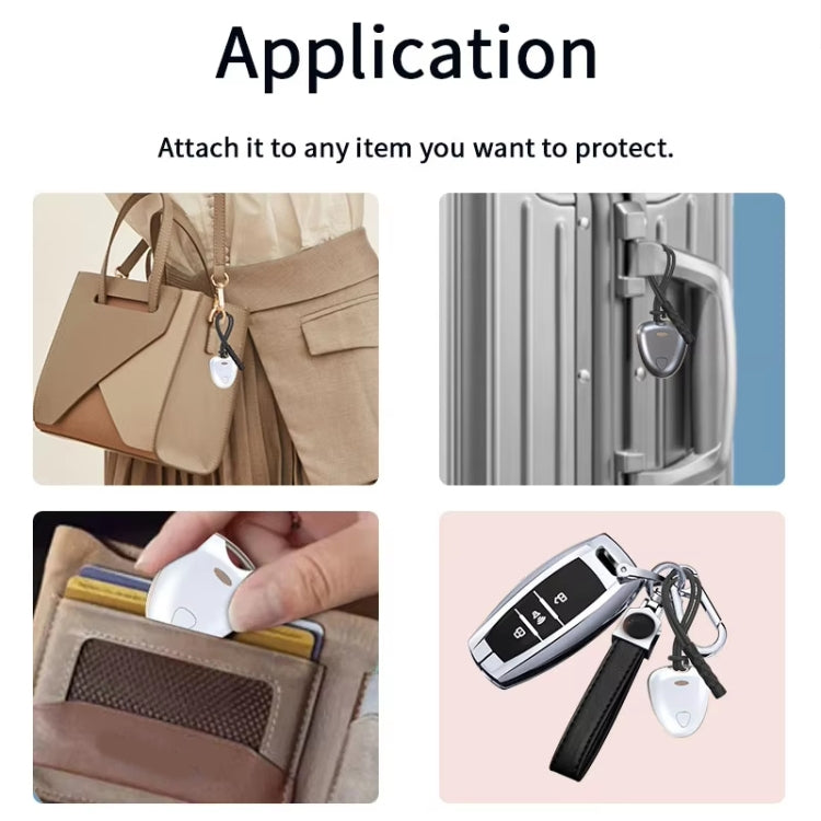 Smart Tracker Tag Anti-Lost Key Finder Works With Find My App(Deep Gray)