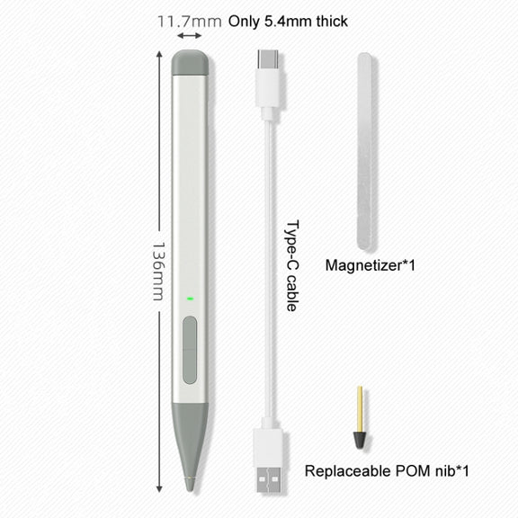 For Microsoft Surface Pro 8 / 9 / Go Laptop Stylus 4096 Pressure Sensitive Stylus Pen(Blue)