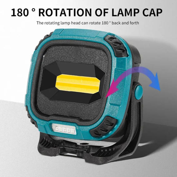 E-SMARTER W895-1 COB Portable Rechargeable Floodlight Work Light, Battery Not Included(Blue)