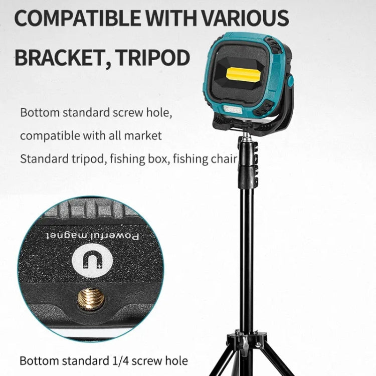 E-SMARTER W895-1 COB Portable Rechargeable Floodlight Work Light, Battery Not Included(Blue)