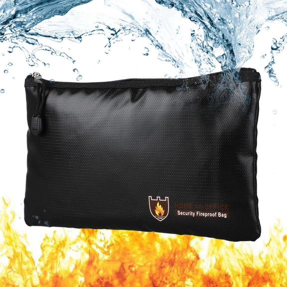 11.4x7.9in Fireproof Water-resistant Document And Money Bag Cash Envelope For Jewelry Passport Valuables