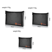 13.4x9.8in Fireproof Water-resistant Document And Money Bag Cash Envelope For Jewelry Passport Valuables