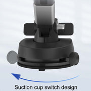 Car Suction Cup Multi-function Cell Phone Navigation Mount, Style: With Flat Clip