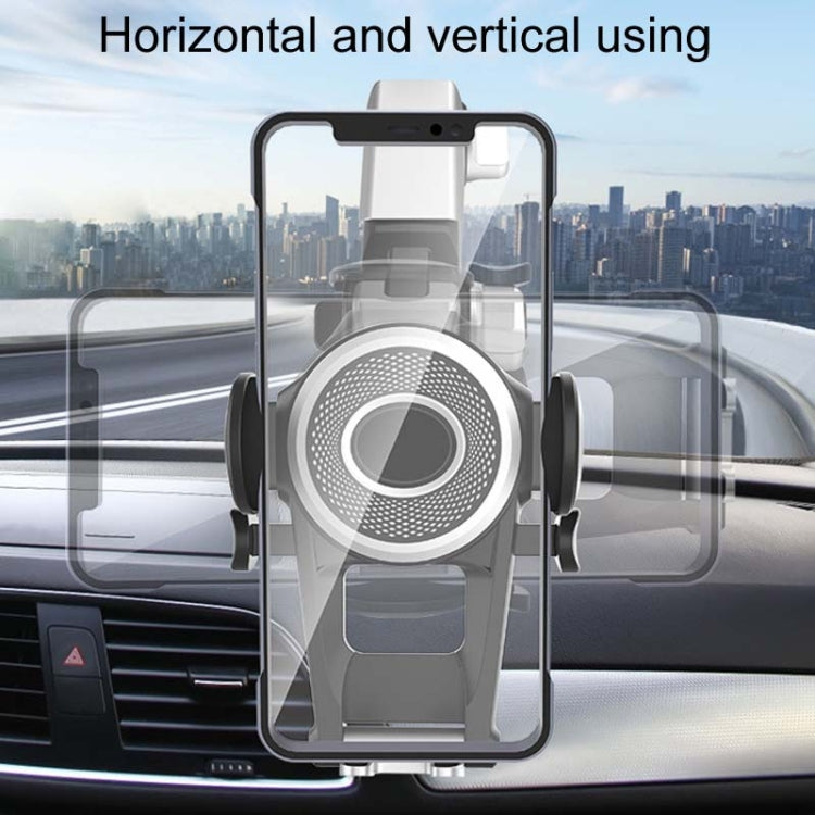 Car Suction Cup Multi-function Cell Phone Navigation Mount, Style: With Flat Clip