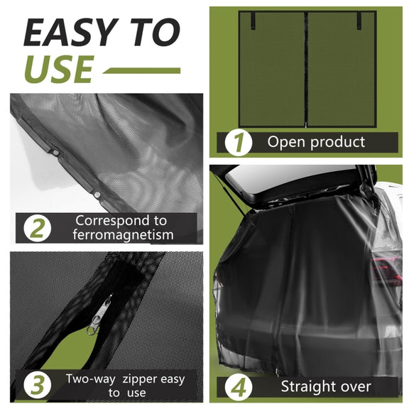 Car Rear Trunk Ventilation Shade Anti-mosquito Screen Cover, Size: L(Set)