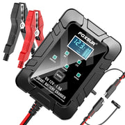 FOXSUR 6V/12V 1.5A Lawn Mower Motorcycle Lead Acid Battery SAE Plug Charger(EU Plug)